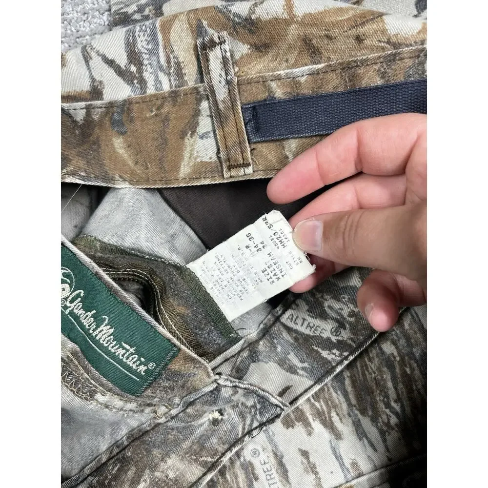 Vintage Gander Mountain Realtree Straight Leg Cargo Pant Men Size 34-36 M
